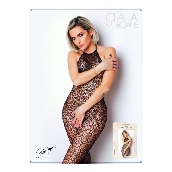 Bodystocking en dentelle et résille noire - Le Numéro 17 - Collection Bodystocking 